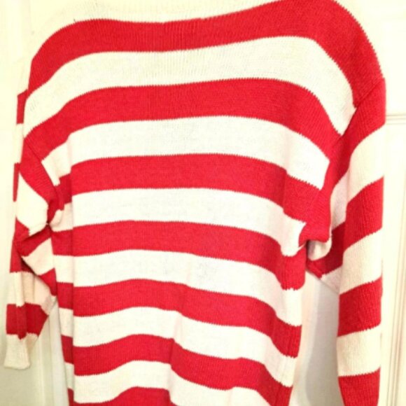 Smooth Sailing VTG 80s NOSWT Embroidered Nautical Sweater Deadstock Sz Large - Picture 3 of 4